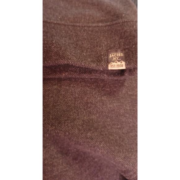 Jachs New York Men's Large Gray Wool Blend Crewneck Sweater Herringbone Pattern - Picture 6 of 8